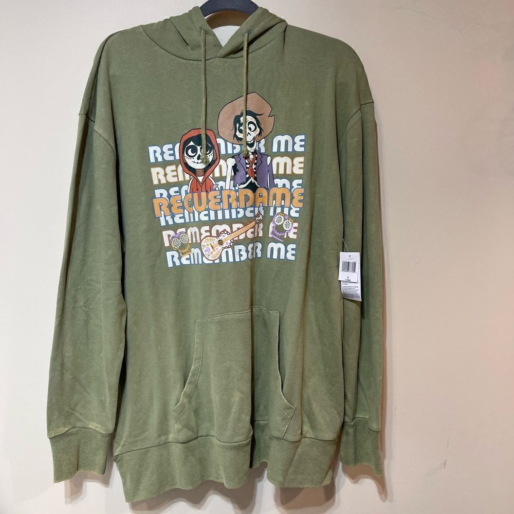 Disney Coco Remember Me Lightweight Hoodie Large NWT